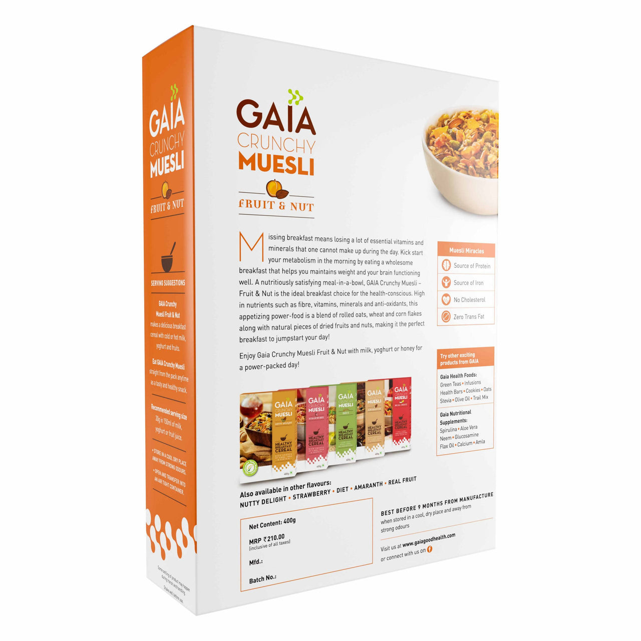 Gaia Crunchy Muesli–Fruit & Nut