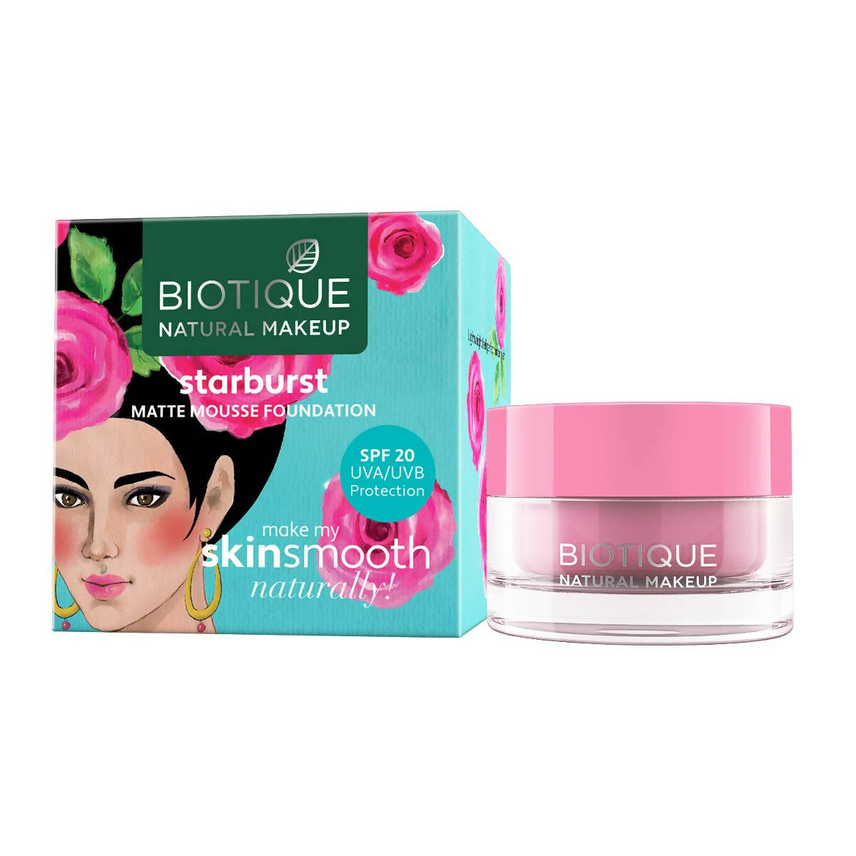 Biotique Natural Makeup Starburst Matte Moussse Foundation-Caramel Mocha - Distacart