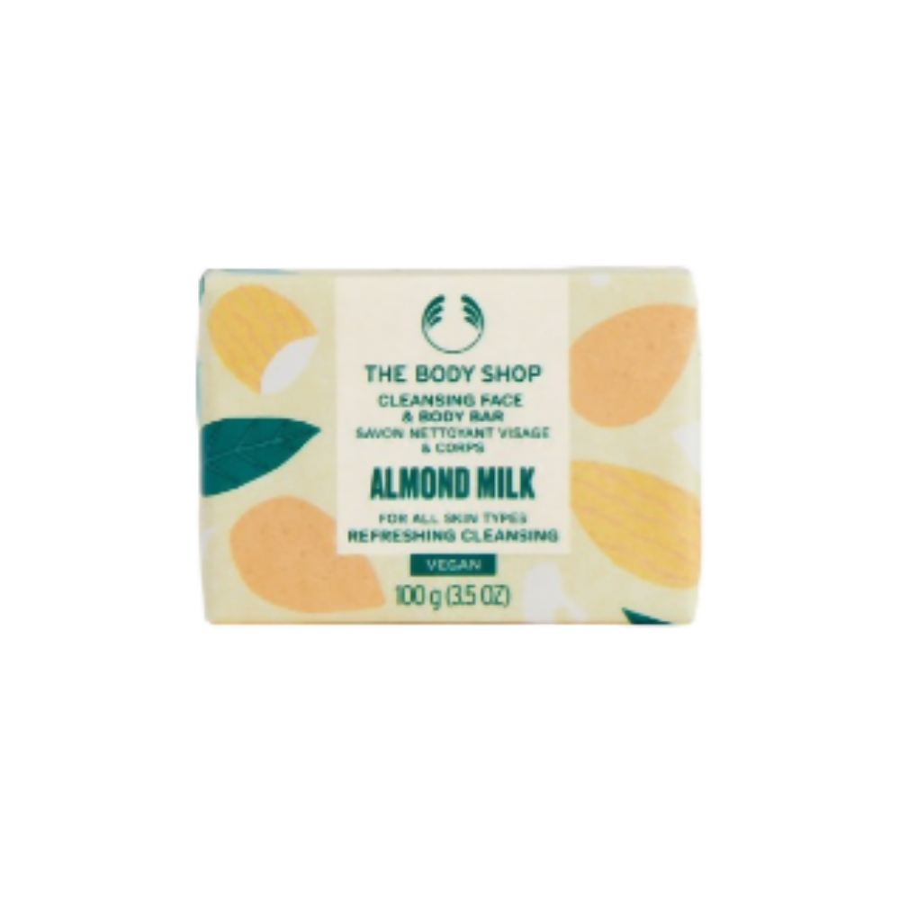 The Body Shop Almond Milk Cleansing Face & Body Bar - Distacart