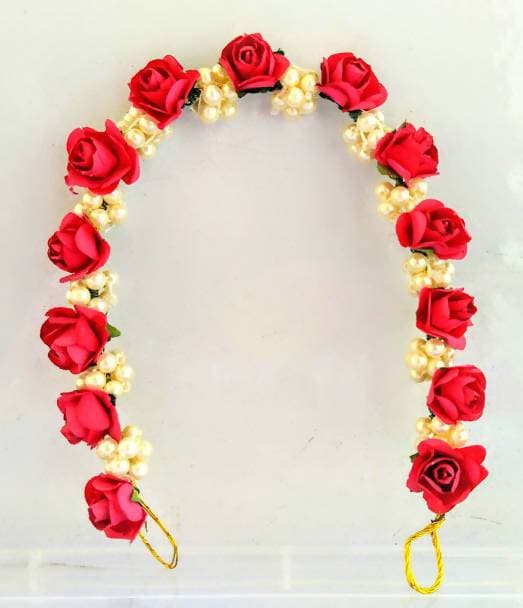 Pink Moti Style Hair Gajra