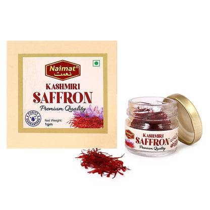 Naimat Kashmiri Saffron Premium Quality 1 gm  (Pack Of 5)