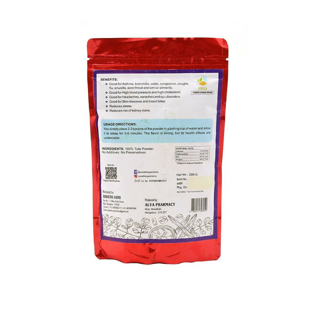 Viroga Organic Tulsi Powder - Distacart