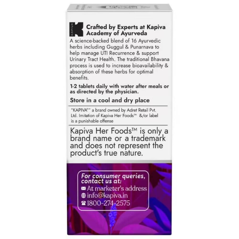 Kapiva Ayurveda Her Foods UTI Care Tablets - Distacart