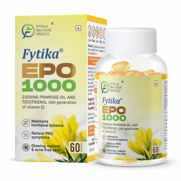 Fytika Epo 1000 Evening Primrose Oil and Tocotrienol Capsules - Distacart