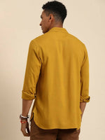 Thumbnail for Mustard Men Rayon Boxy Opaque Casual Shirt - Mahotsav - Distacart