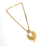 Thumbnail for Mominos Fashion Johar Kamal Gold-Plated Brass Finish Long Necklace For Women (Golden) - Distacart