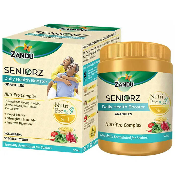 Zandu Seniorz Daily Health Booster Granules - Distacart