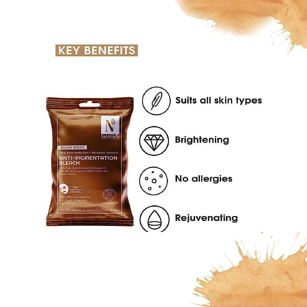 NutriGlow Advanced Organics Anti-pigmentation Bleach (6 in 1) - Distacart