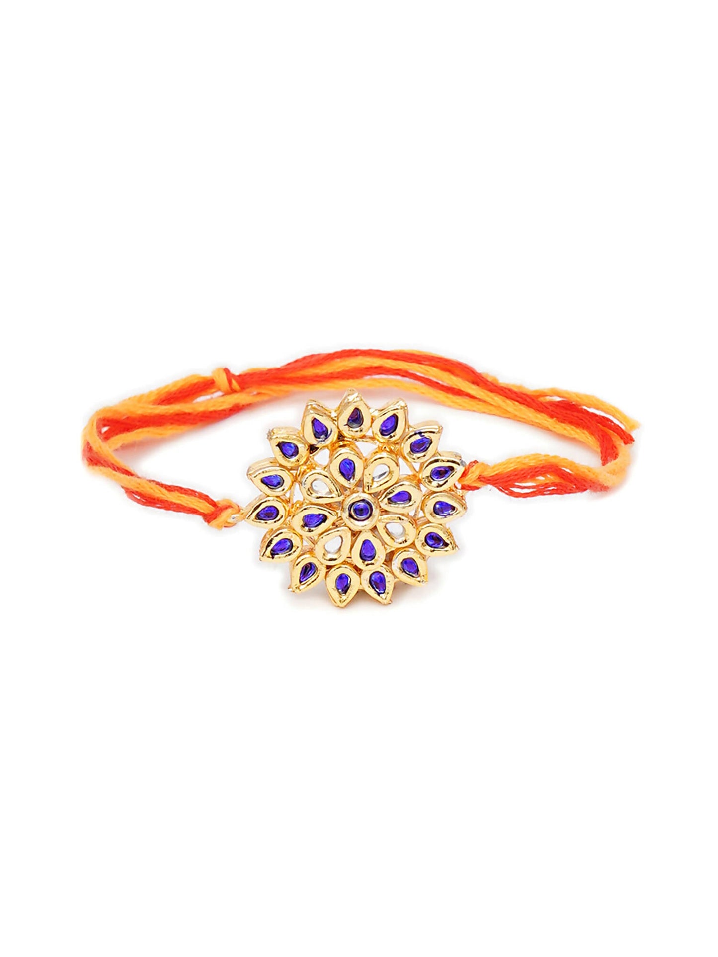 Designer kundan Rakhi - Ruby Raang - Distacart