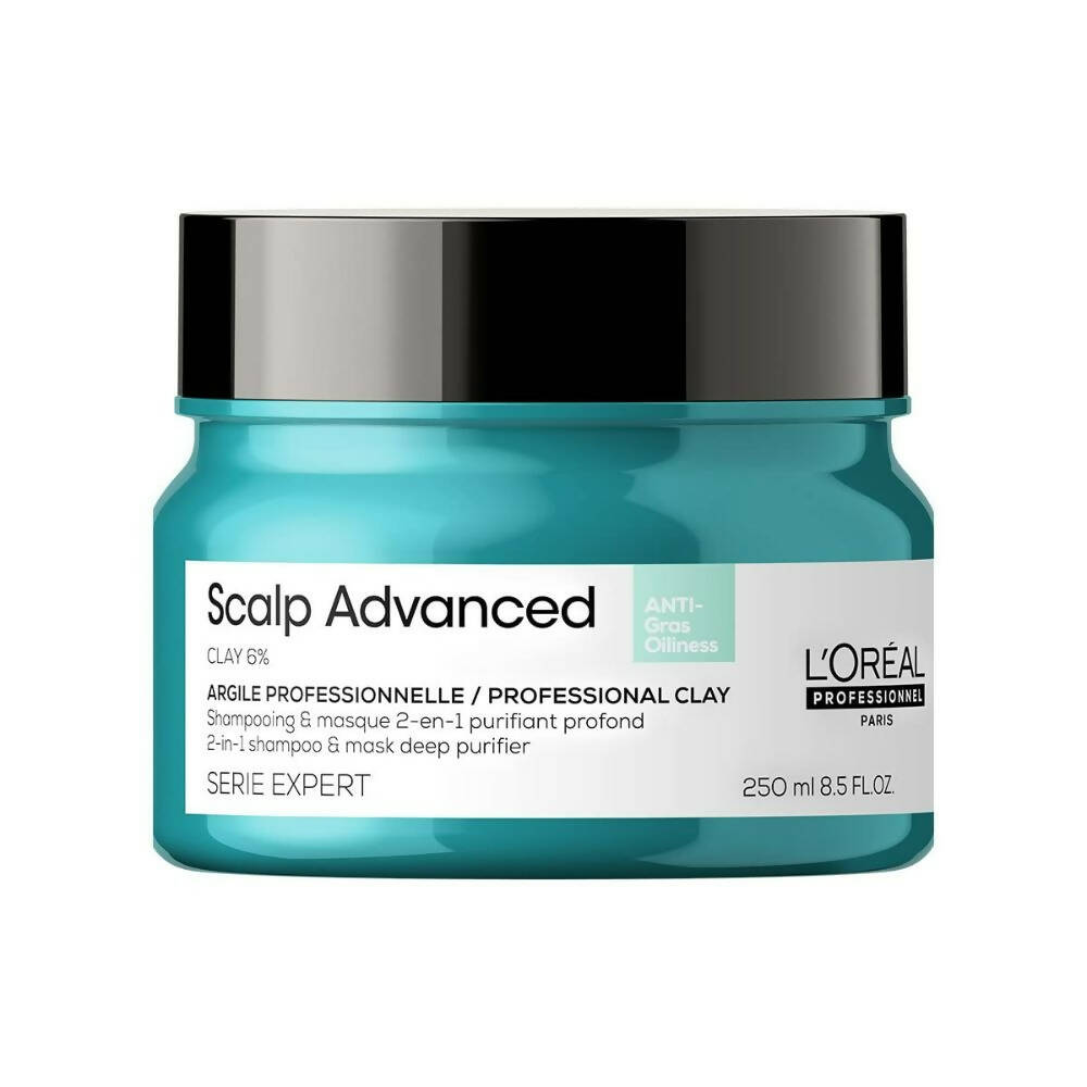 L'Oreal Paris Professionnel Scalp Advanced Anti-Oiliness 2-In-1 Deep Purifier Clay With 3% AHA - Distacart