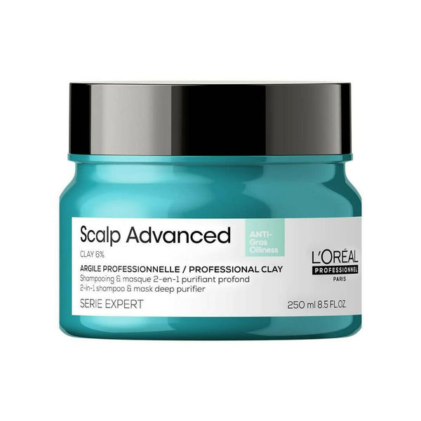 L'Oreal Paris Professionnel Scalp Advanced Anti-Oiliness 2-In-1 Deep Purifier Clay With 3% AHA - Distacart