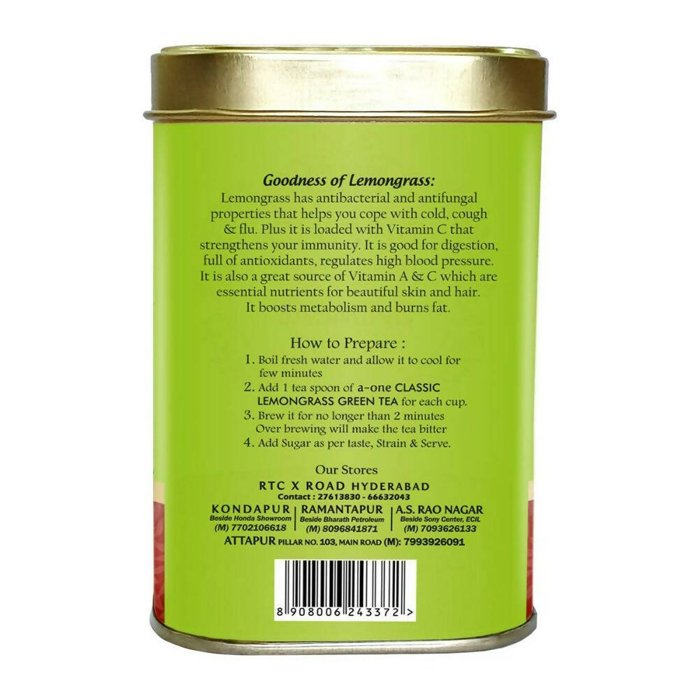 A-One Classic Premium Lemongrass Green Tea - Distacart