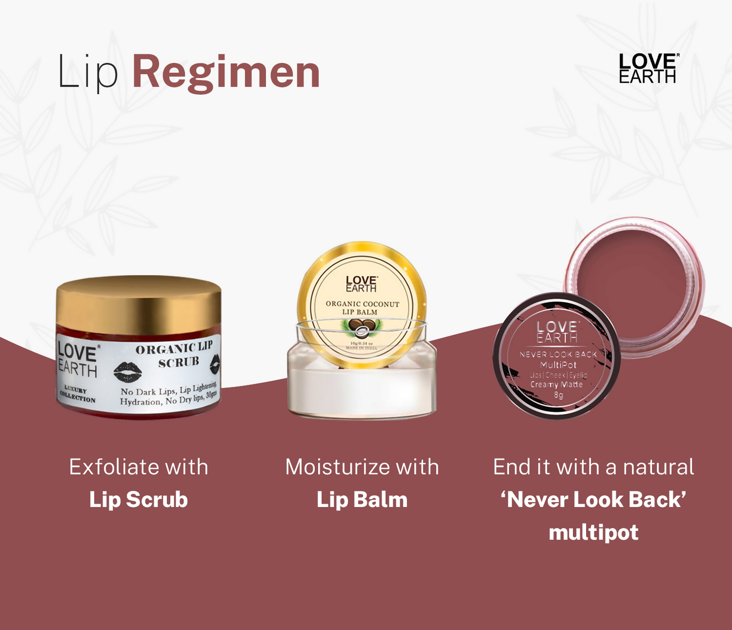 Love Earth Lip Tint & Cheek Tint Multipot Combo (Ruby Pink & Raspberry Pink) - Distacart