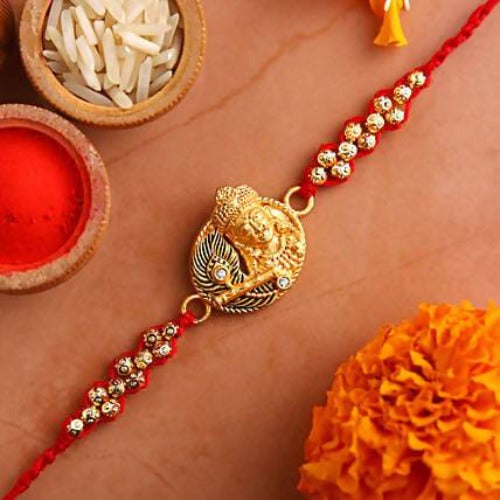 Krishna With Flute Rakhi 