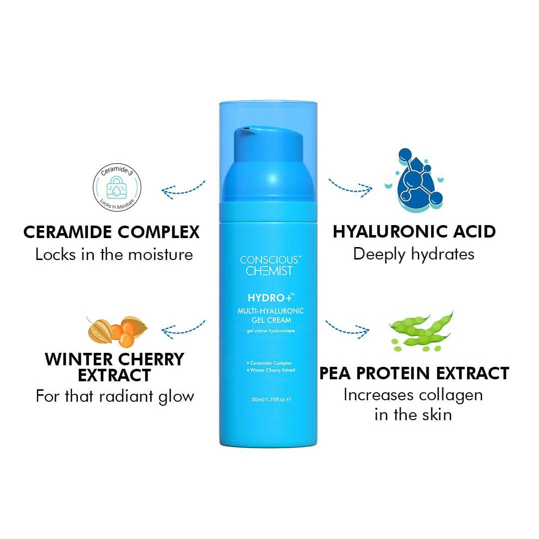 Conscious Chemist Hydro Multi-Hyaluronic Gel Cream - Distacart
