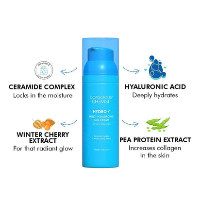 Conscious Chemist Hydro Multi-Hyaluronic Gel Cream - Distacart