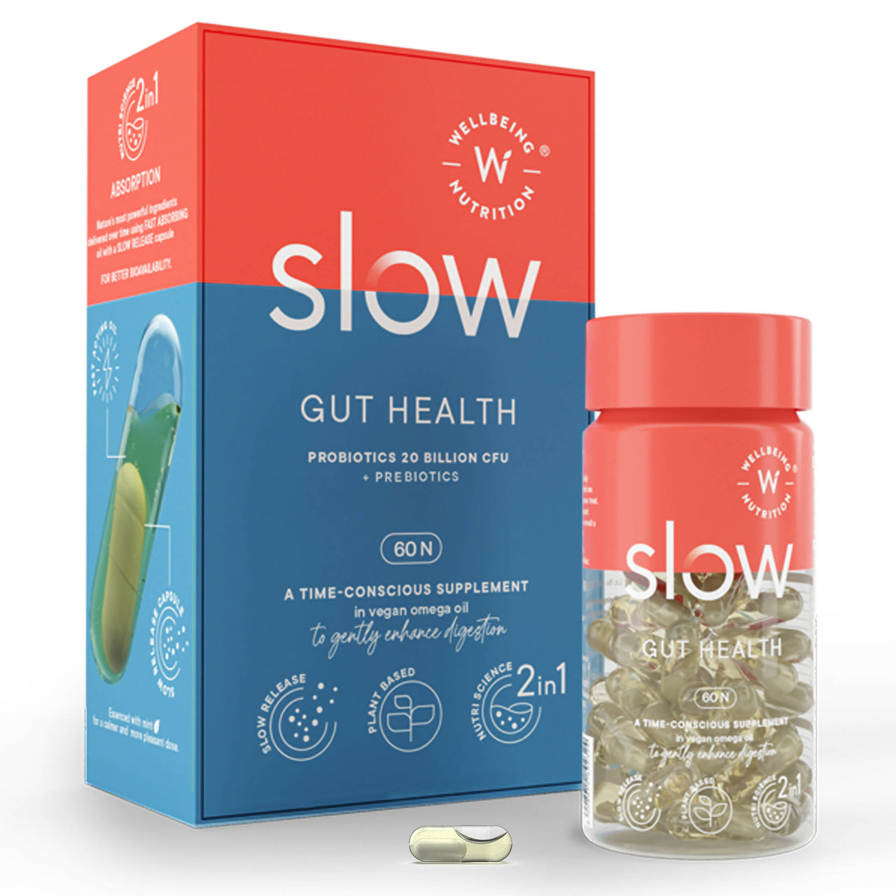 Wellbeing Nutrition Slow | Gut Health Capsules - Distacart