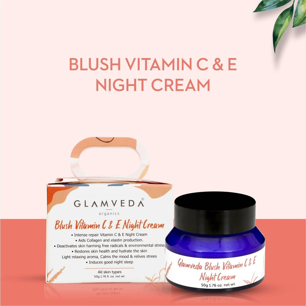 Glamveda Blush Vitamin C & E Nourishing Night Cream