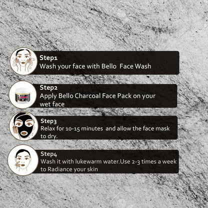 Bello Herbals Charcoal Face Mask - Distacart