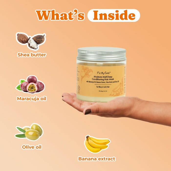 Fix My Curls Moisture Melt Deep Conditioning Hair Mask - Distacart