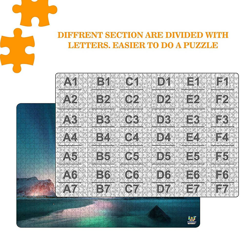 Webby Wooden Aurora Borealis Jigsaw Puzzle-1000 Pcs - Distacart