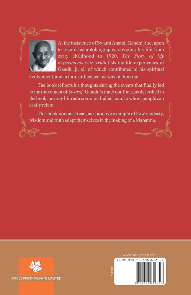 My Experiments with Truth By Mahatma Gandhi - Distacart