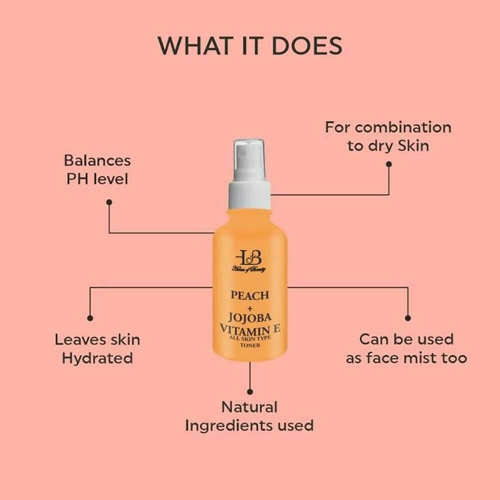 House Of Beauty Peach + Jojoba Toner - Distacart