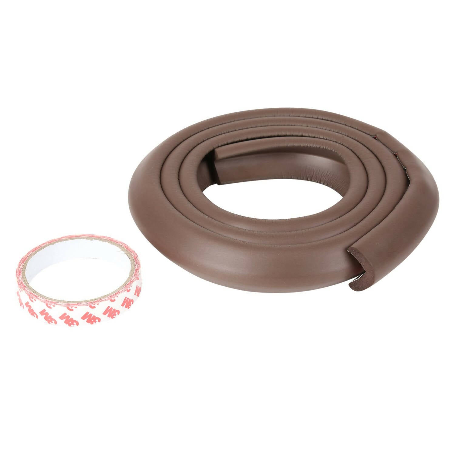 Safe-O-Kid Unique High Density L-Shaped 2 Mtr Long Large 4 Edge Guard Strips - D.Brown - Distacart