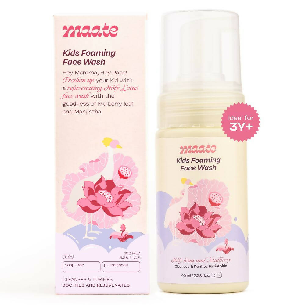 Maate Natural Kids Foaming Face Wash - Distacart