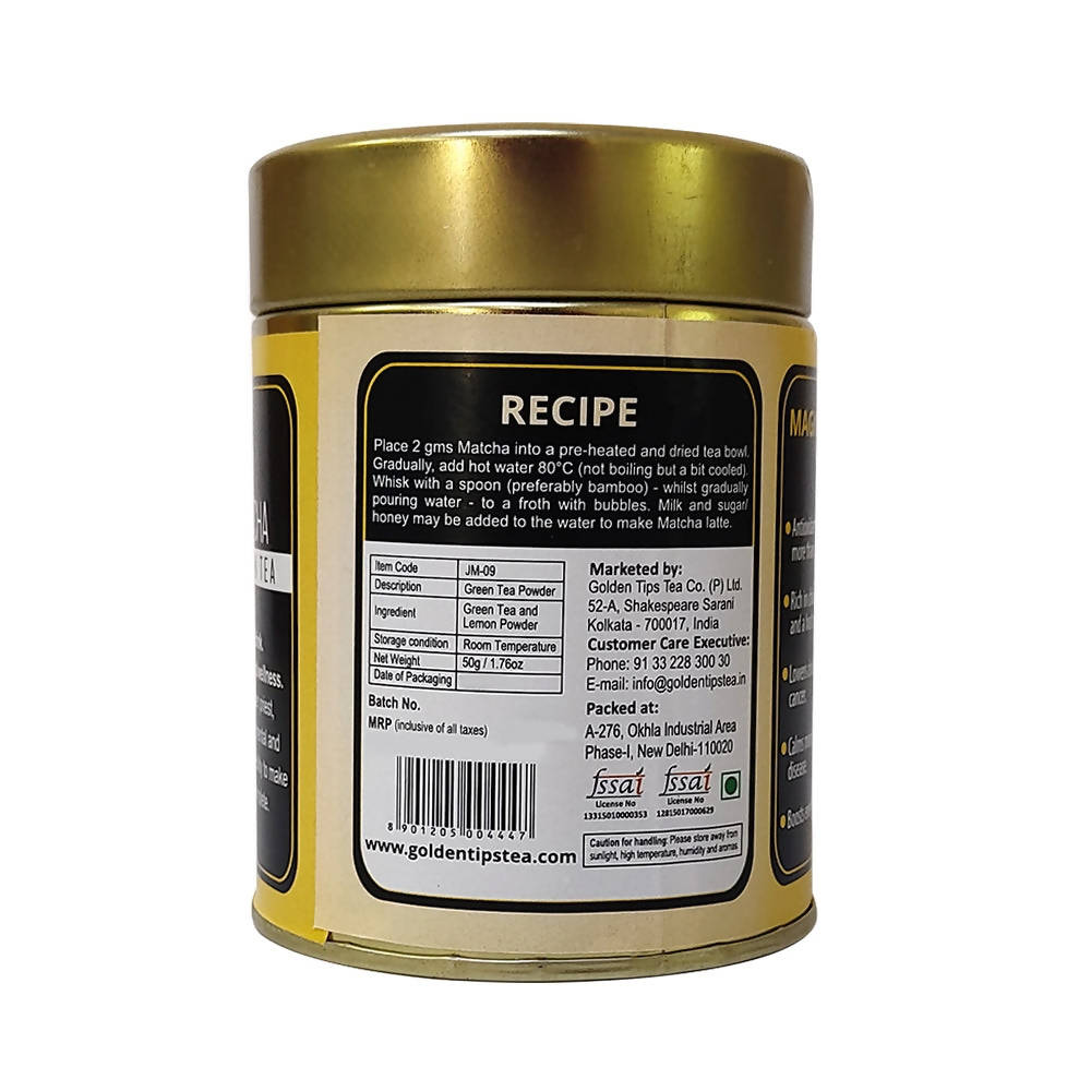 Golden Tips Lemon Matcha Japanese Green Tea - Distacart