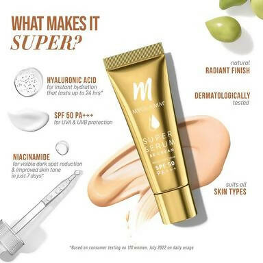 MyGlamm Super Serum BB Cream - 301 Almond - Distacart