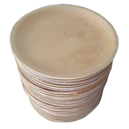 Eco Friendly Areca Leaf 8" Round Shallow Plate