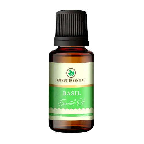Korus Essential Basil Essential Oil - Therapeutic Grade - Distacart