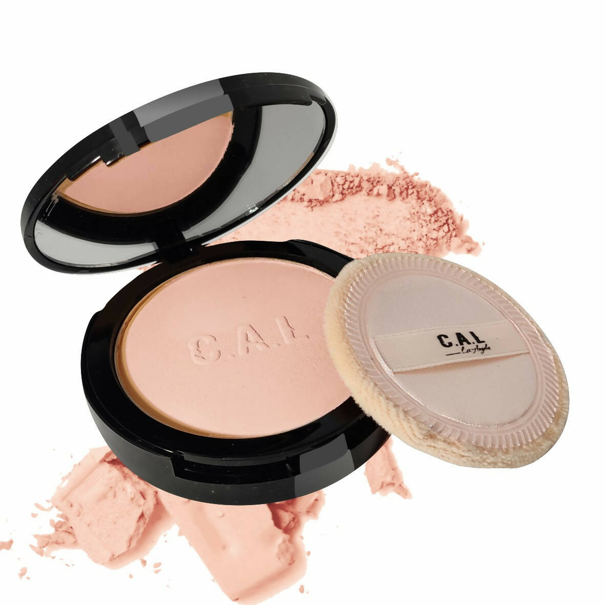 CAL Los Angeles Finish Up Matte Compact -Peach - Distacart