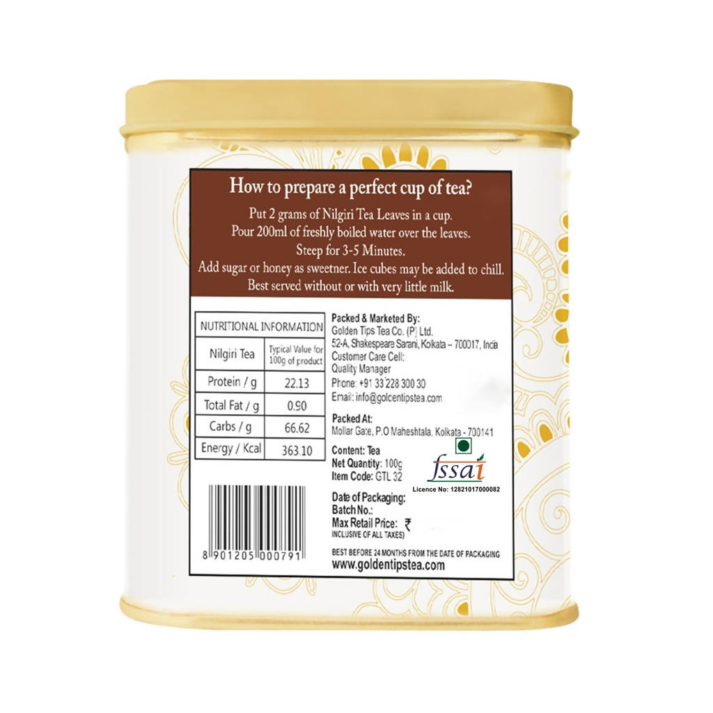 Golden Tips Chocolate Black Tea - Tin Can - Distacart