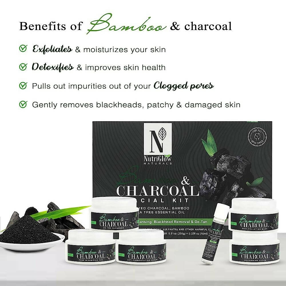 NutriGlow Natural’s Bamboo Charcoal Facial Kit - Distacart