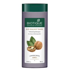 Biotique Advanced Ayurveda Bio Walnut Bark Volumizing Shampoo For Fine & Thinning Hair 180 ml