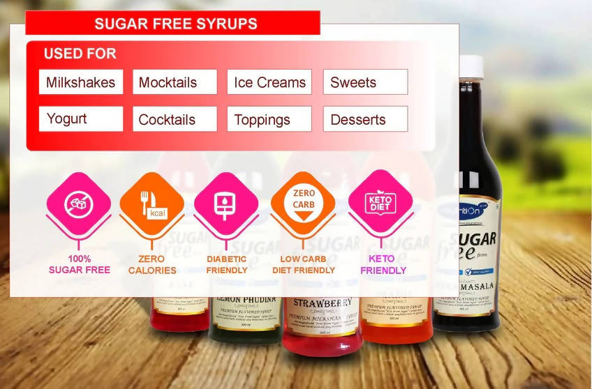 Newtrition Plus Sugar Free Kesar Elaichi Syrup