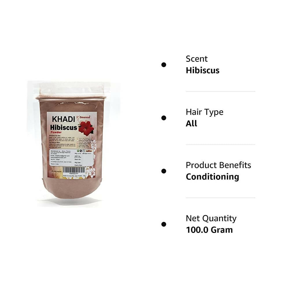 Khadi Omorose Hibiscus Flower Powder - Distacart