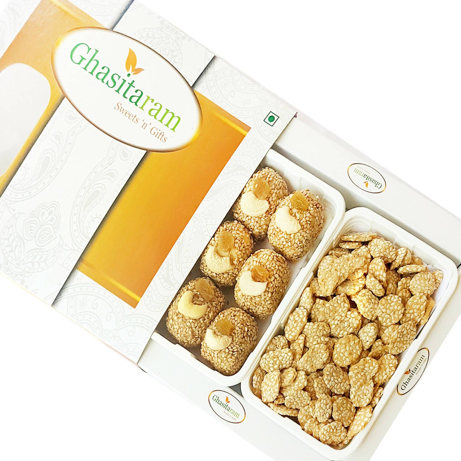 Ghasitaram Sankranti /Lohri Gifts Sweets-Til Laddoo And Gud Revadi Hamper - Distacart