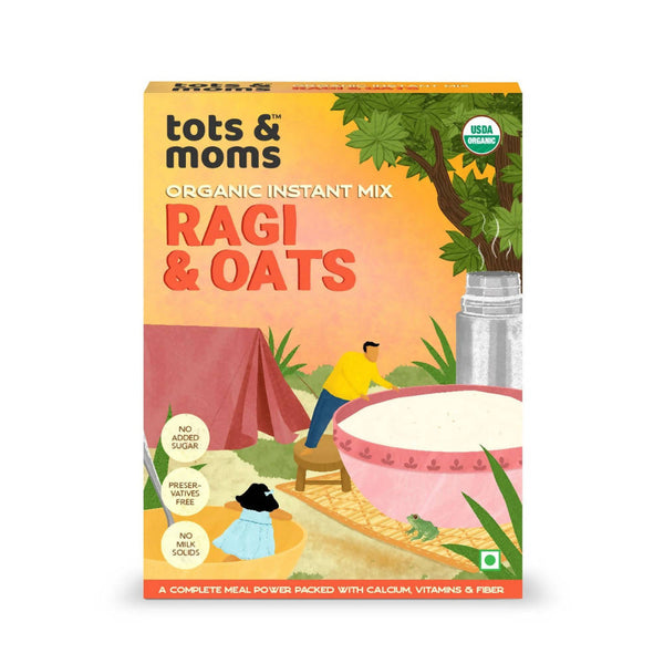 Tots and Moms Organic Ragi & Oats Instant Mix - Distacart