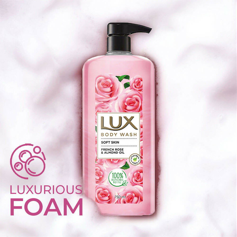 Lux Body Wash with French Rose Fragrance & Almond Oil - Distacart