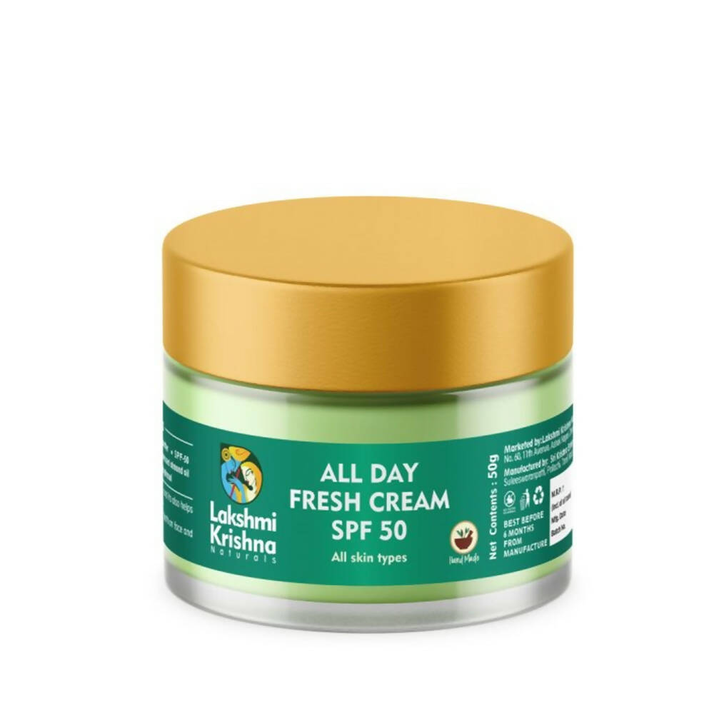 Lakshmi Krishna Naturals All Day Fresh Cream SPF 50 - Distacart