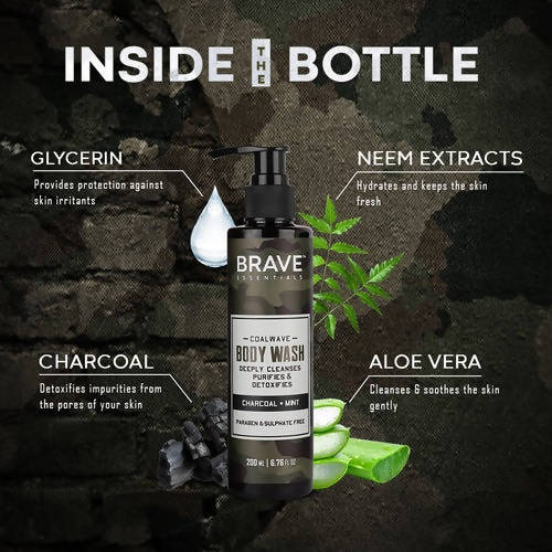 Brave Essentials Coalwave Body Wash - Distacart