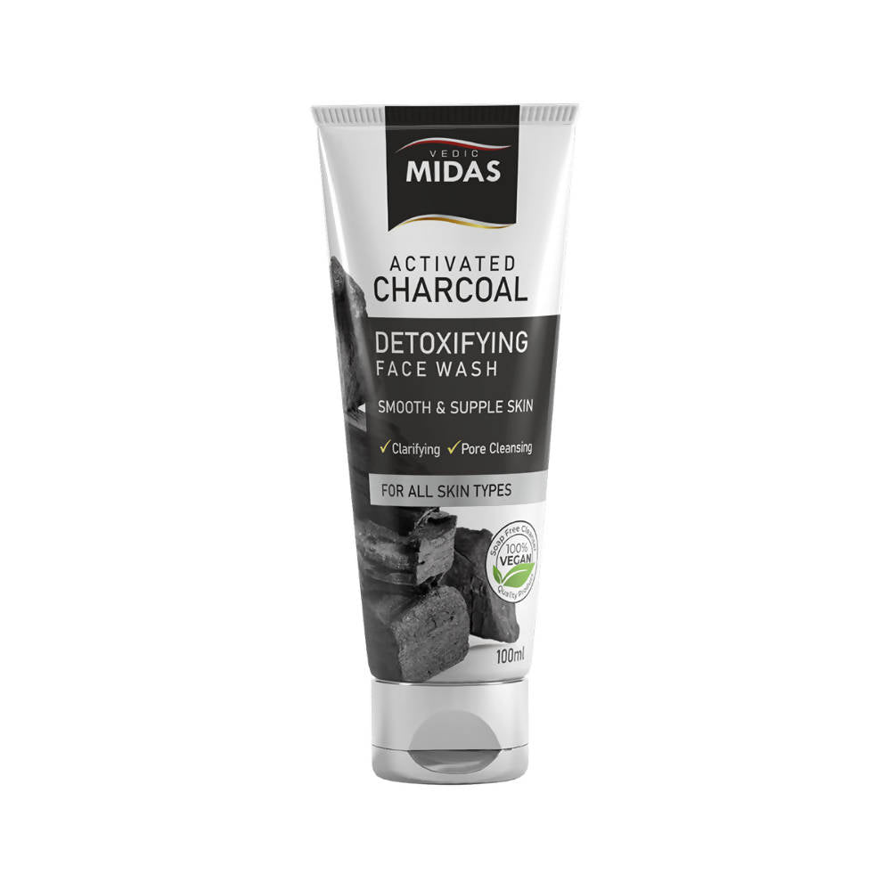 Vedic Midas Activated Charcoal Detoxifying Face Wash - Distacart