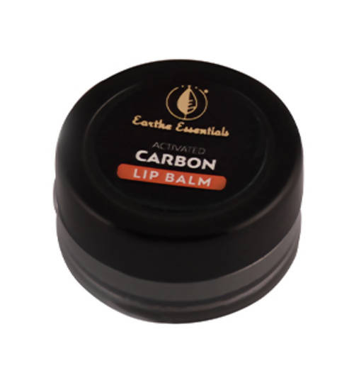 Earth Essentials Activated Carbon Lip Balm – Peach Flavour