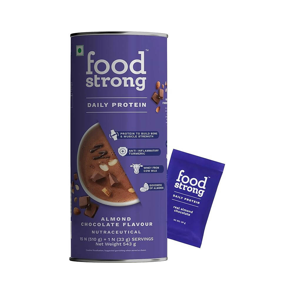 Foodstrong Daily Protein - Almond Chocolate Flavor - Distacart