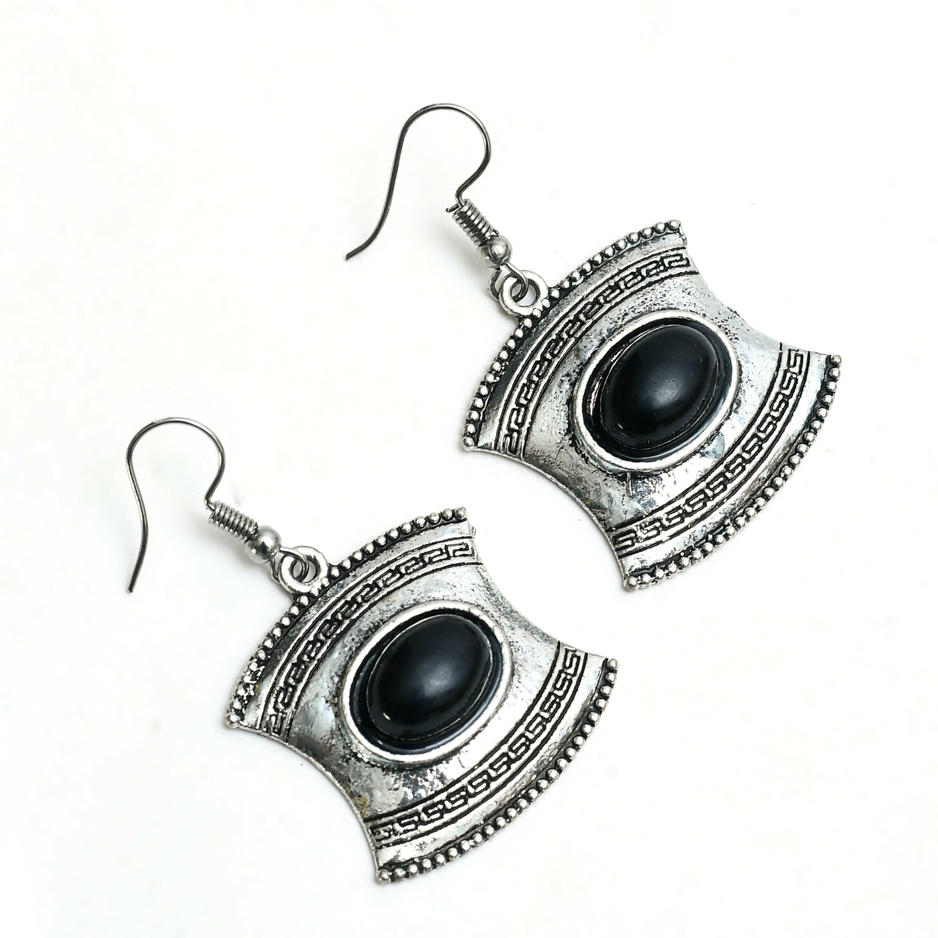 Mominos Fashion Johar Kamal Oxidised Silver-Plated Stone Work Long Necklace Handicraft - Distacart