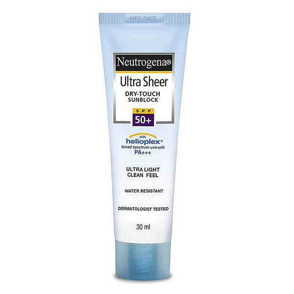 Neutrogena Ultra Sheer Sunscreen, SPF 50+ - Distacart