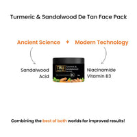 Thumbnail for Tru Hair & Skin Turmeric & Sandalwood De-Tan Face Pack - Distacart